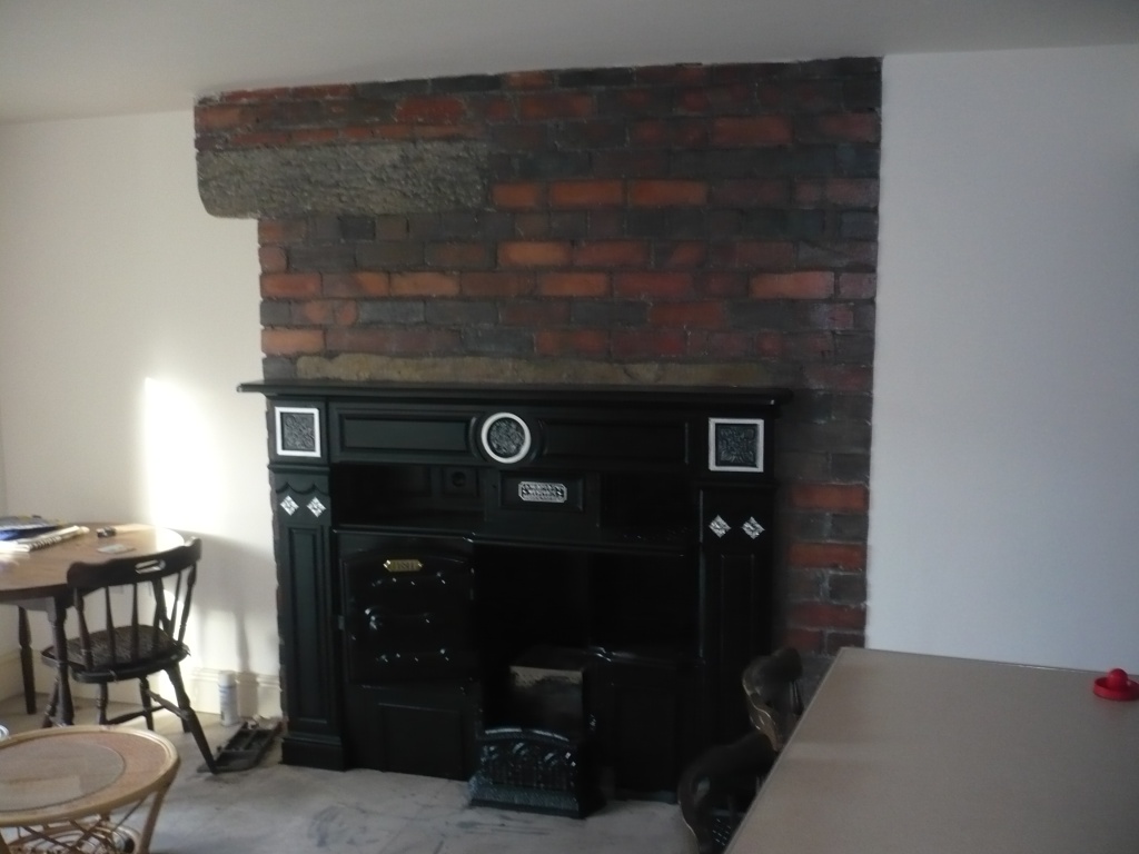 restored fireplace